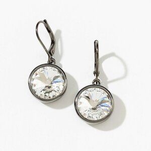 Lulu Earrings, Gunmetal Hematite Plating